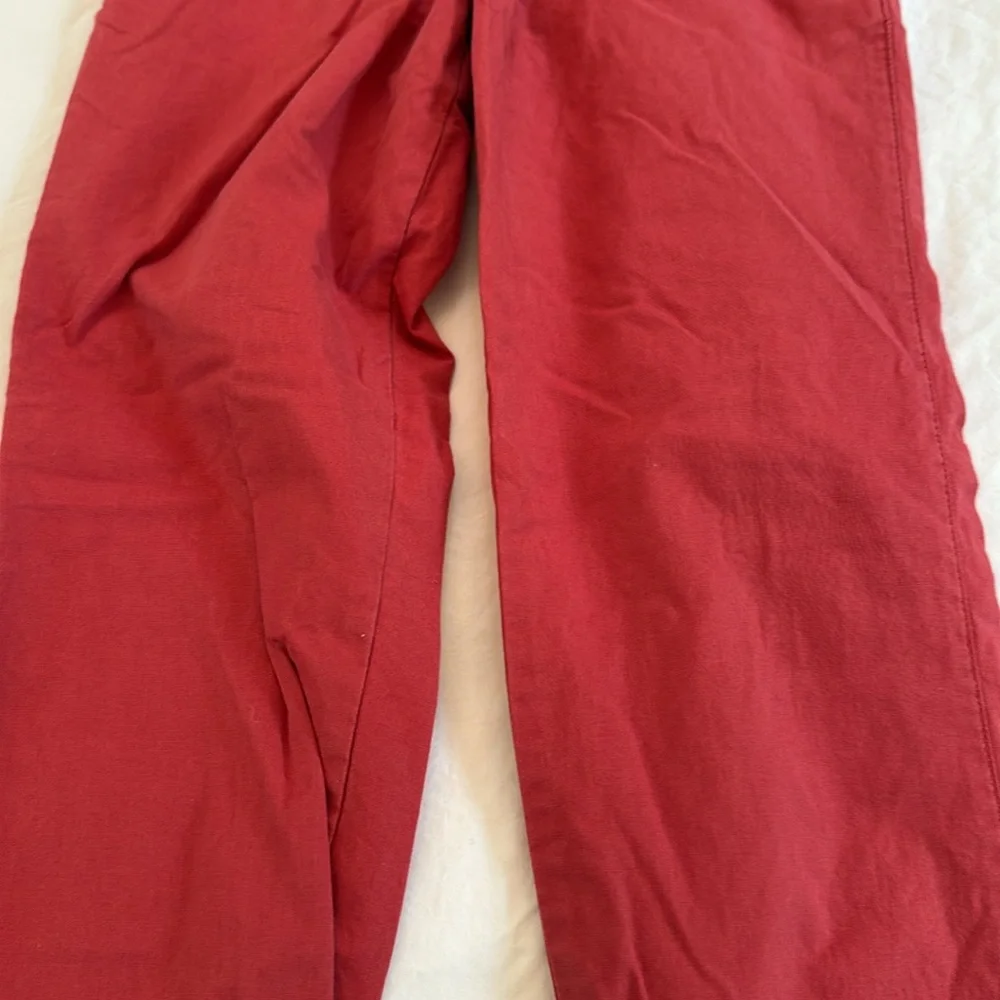Red drawstring pants/joggers. Size 8